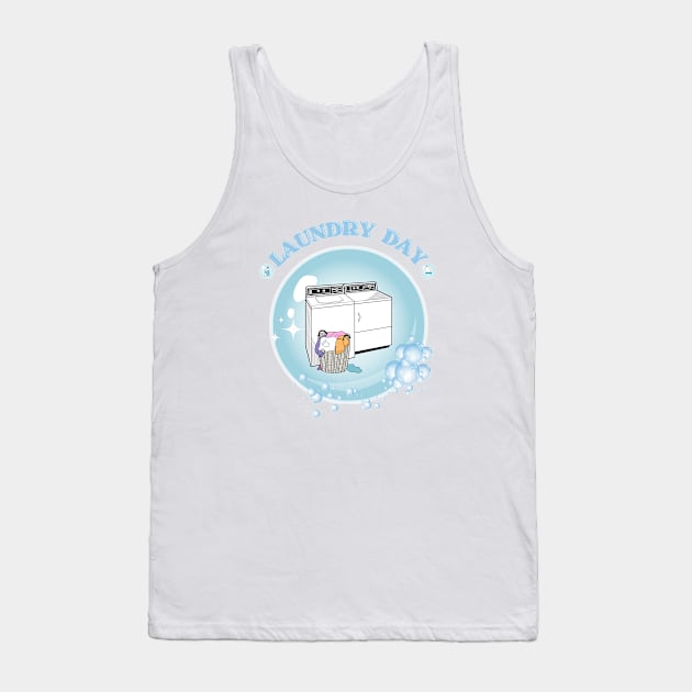 Laundry Day Bubble Tank Top by Studio50Three